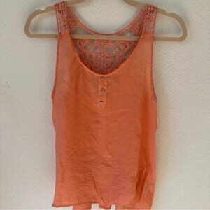Adam Levine Collection Coral‎ Lace Tank Top Medium